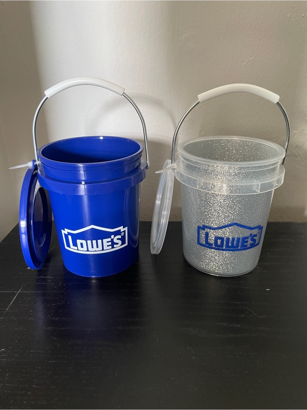 Two mini Lowe’s buckets